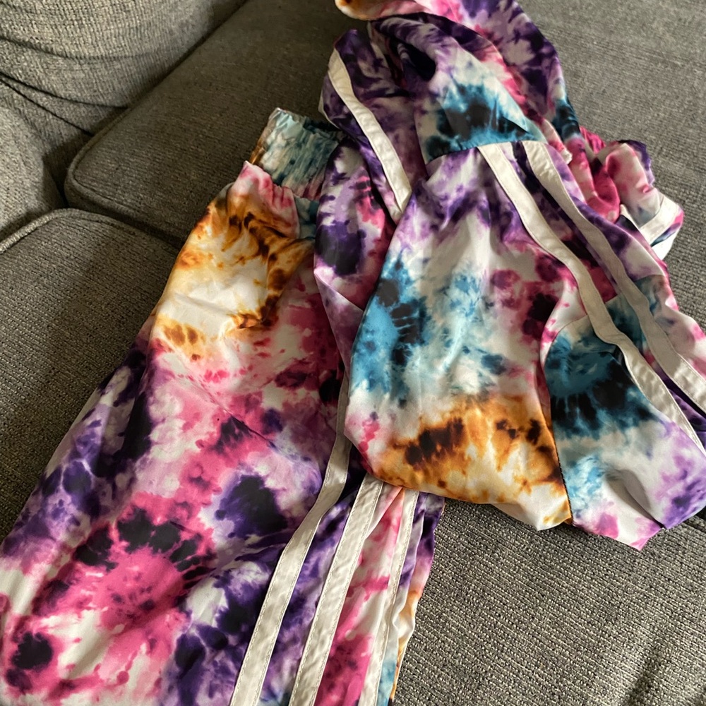 Colorful Tie-Dye Track Pants
